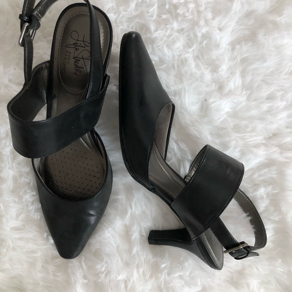 Life Stride Black Women's Heels